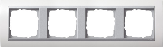 Gira 0214806 Abdeckrahmen 4-fach Zwischenrahmen F Alu Gira Event Reinweiß