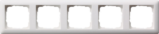 Gira 021504 Abdeckrahmen 5-fach Standard 55 Reinweiß m
