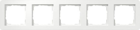 Gira 0215150 Abdeckrahmen 5-fach Gira E1 Reinweiß