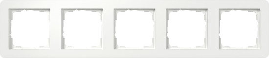 Gira 0215151 Abdeckrahmen 5-fach Gira E1 Reinweiß m