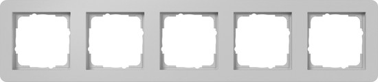 Gira 0215154 Abdeckrahmen 5-fach Gira E1 Grau m