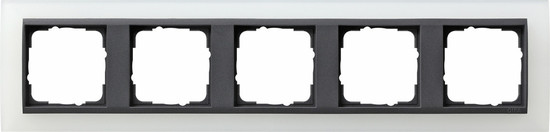 Gira 021524 Abdeckrahmen 5-fach Zwischenrahmen AN Gira Event Opak Weiß