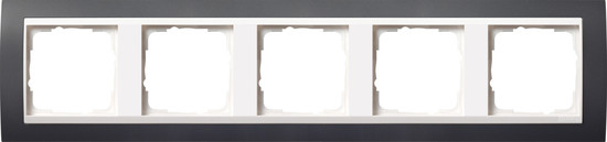 Gira 0215328 Abdeckrahmen 5-fach Zwischenrahmen RW Gira Event Anthrazit