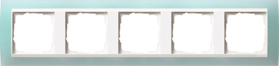 Gira 0215395 Abdeckrahmen 5-fach Zwischenrahmen RW Gira Event Opak Mint