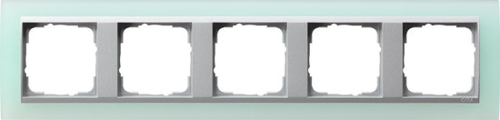 Gira 021551 Abdeckrahmen 5-fach Zwischenrahmen F Alu Gira Event Opak Mint