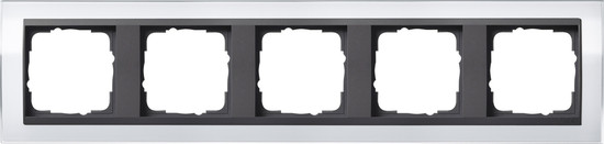 Gira 0215728 Abdeckrahmen 5-fach Zwischenrahmen AN Gira Event Klar Weiß