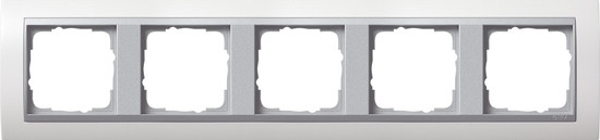 Gira 0215806 Abdeckrahmen 5-fach Zwischenrahmen F Alu Gira Event Reinweiß
