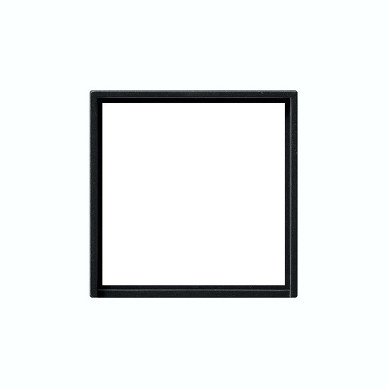 Gira 0282005 Adapterrahmen quadratisch 50 x 50 mm System 55 Schwarz m