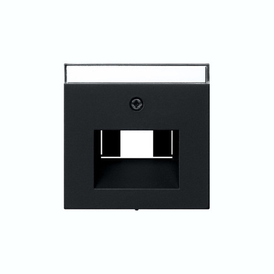 Gira 0284005 Abdeckung Beschriftungsfeld UAE/IAE + Netzwerk System 55 Schwarz m