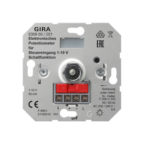 Gira 030900 Potentiometer Steuer 1 - 10 V Schaltfkt Einsatz