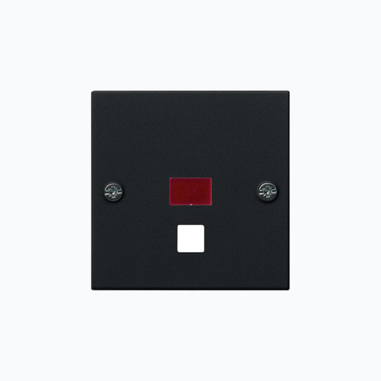 Gira 0638005 Abdeckung Kontrollfür groß Zugschalter/-taster System 55 Schwarz m