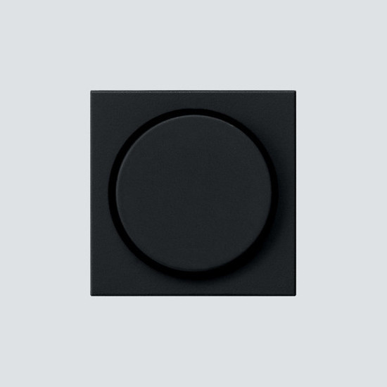 Gira 0650005 Abdeckung Knopf Dimmer/Potentiometer System 55 Schwarz m