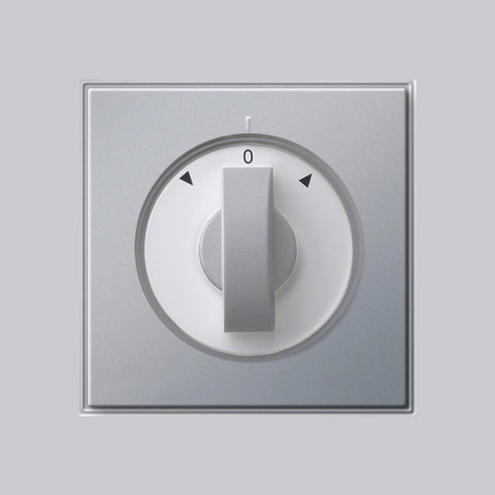 Gira 066665 Abdeckung Knebel Zeitschalter + Jalousie Gira TX_44 (WG UP) F Alu