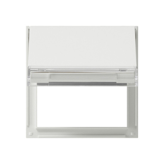 Gira 068066 Adapterrahmen Klappdeckel + Beschriftungsfeld Gira TX_44 (WG UP) Reinweiß