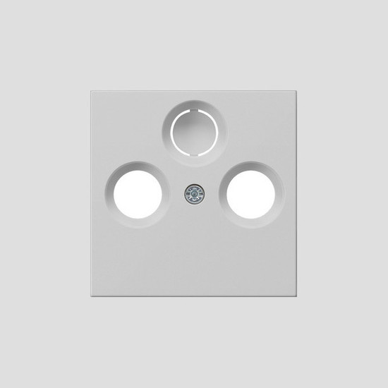 Gira 0869015 Abdeckung Koaxial-Antennensteckdose System 55 Grau m