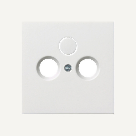 Gira 0869112 Abdeckung Koaxial-Antennensteckdose Flächenschalter Reinweiß