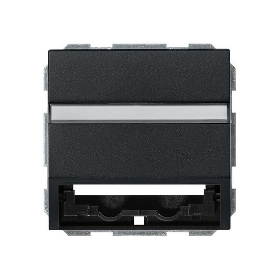 Gira 0870005 Datenhaube Tragring + Beschriftungsfeld System 55 Schwarz m