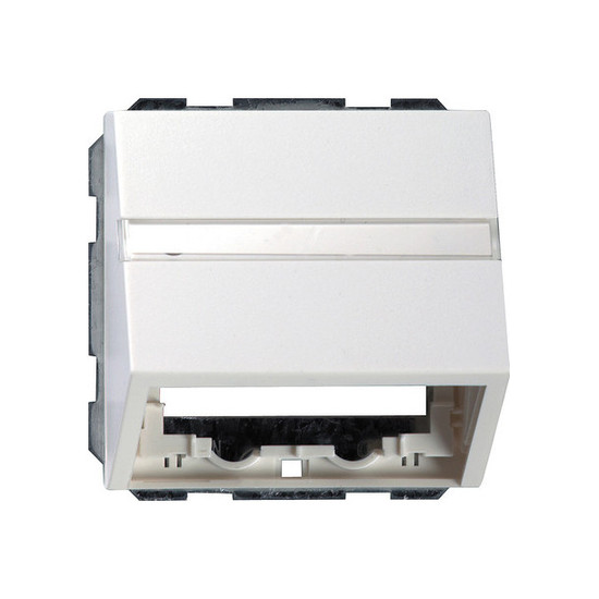 Gira 0870112 Datenhaube Tragring + Beschriftungsfeld Flächenschalter Reinweiß