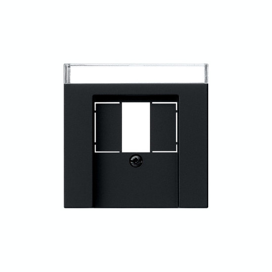 Gira 0876005 Abdeckung Beschriftungsfeld TAE USB System 55 Schwarz m