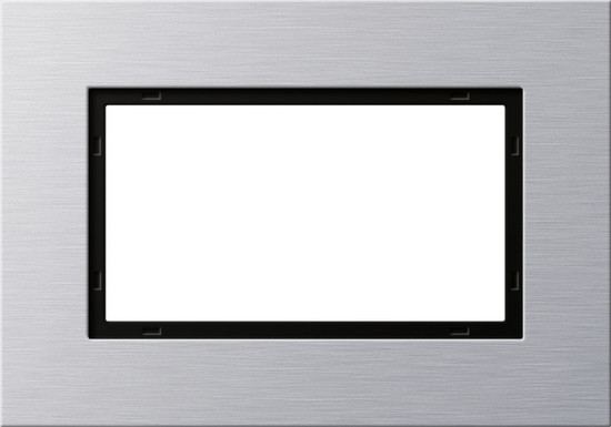 Gira 100117 Abdeckrahmen 1,5-fach Gira Esprit Aluminium