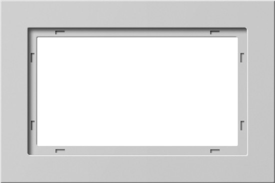 Gira 100137 Abdeckrahmen 1,5-fach Gira E2 Grau m