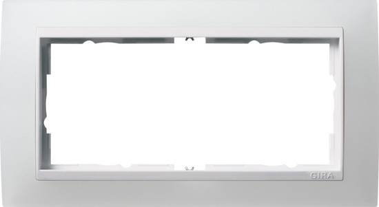 Gira 1002334 Abdeckrahmen 2-fach ohne Mittelsteg Zwischenrahmen RW Gira Event Opak Weiß