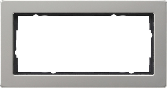 Gira 100233 Abdeckrahmen 2-fach ohne Mittelsteg Gira E2 Edelstahl