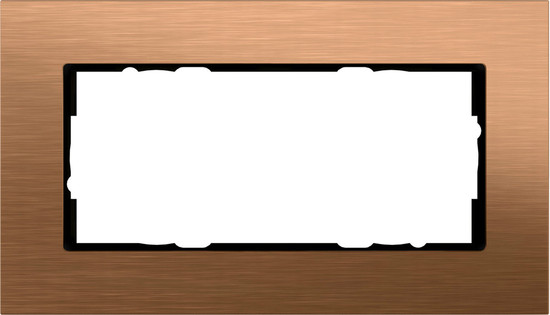 Gira 100238 Abdeckrahmen 2-fach ohne Mittelsteg Gira Esprit Bronze