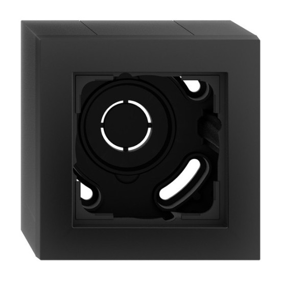 Gira 106109 Aufputzgehäuse 1-fach + Rahmen Gira E2 Schwarz m