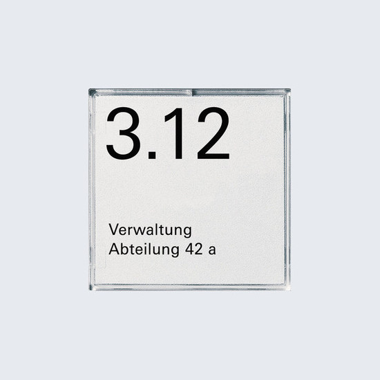 Gira 107100 Namens-/Türschild 1-fach Zubehör