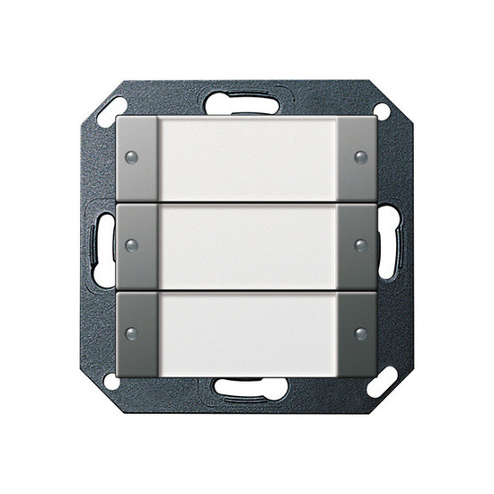 Gira 2003600 Tastsensensor 2 3-fach 24 V pot.frei Beschriftungsfeld System 55 Edelstahl