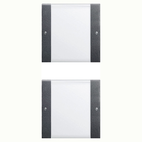 Gira 213228 Wippenset 2-fach (1+1) Beschriftungsfeld System 55 Klar/Anthrazit