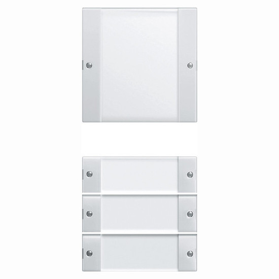 Gira 213403 Wippenset 4-fach (1+3) Beschriftungsfeld System 55 Klar/Reinweiß