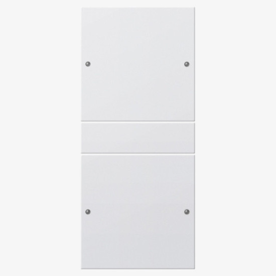 Gira 218227 Wippenset 2-fach (1+1) System 55 Reinweiß m(lack.)