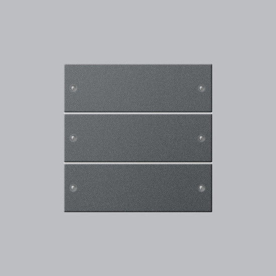 Gira 218328 Wippenset 3-fach System 55 Anthrazit(lack.)