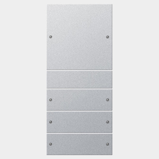 Gira 218426 Wippenset 4-fach (1+3) System 55 F Alu(lack.)