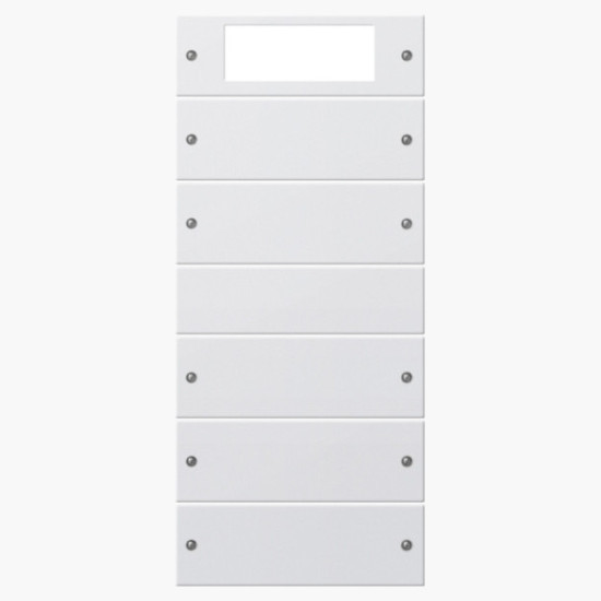 Gira 219503 Wippenset 5-fach Plus (2+3) System 55 Reinweiß(lack.)