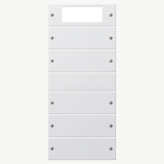 Gira 219527 Wippenset 5-fach Plus (2+3) System 55 Reinweiß m(lack.)