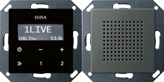 Gira 2280600 UP-Radio RDS Lautsprecher System 55 Edelstahl
