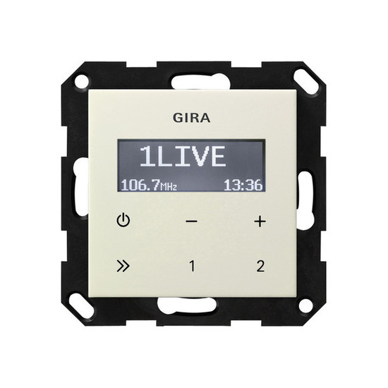 Gira 228401 UP-Radio RDS o.Lautsprecher System 55 Cremeweiß