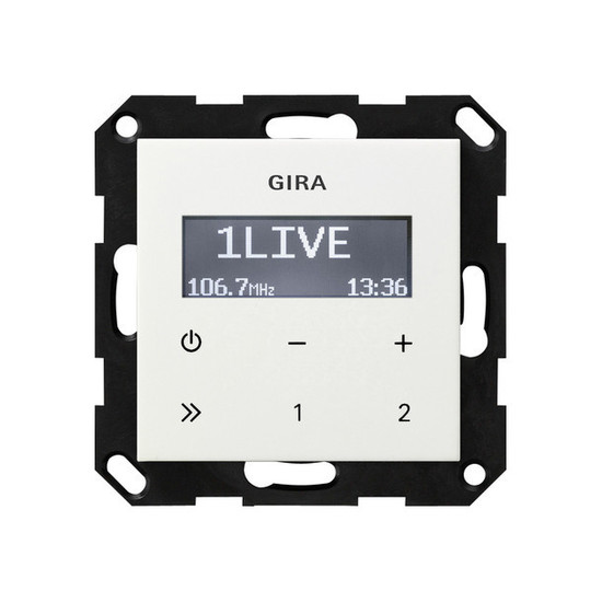 Gira 228403 UP-Radio RDS o.Lautsprecher System 55 Reinweiß