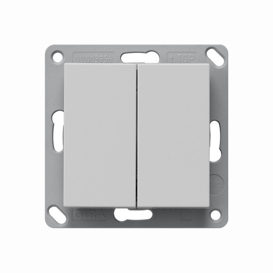 Gira 2422015 EnOcean Funk Wandsender 2-fach System 55 Grau m