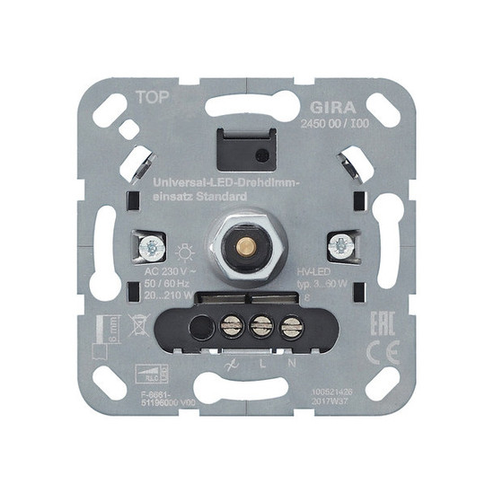 Gira 245000 S3000 Uni-LED-DrehdimmEinsatz Standard Einsatz