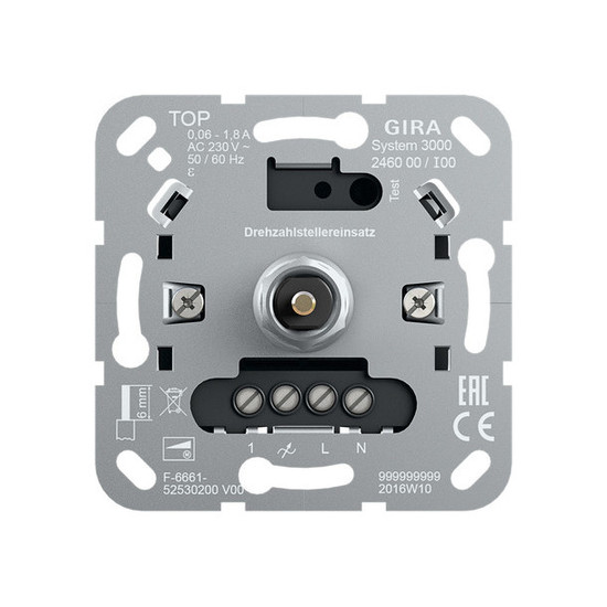 Gira 246000 S3000 DrehzahlstellerEinsatz Einsatz