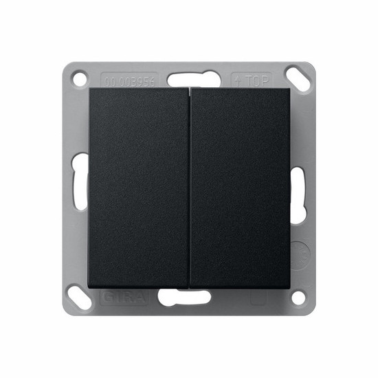 Gira 2462005 Bluetooth Wandsender 2-fach System 55 Schwarz m