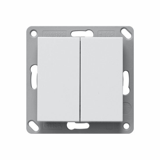 Gira 246203 Bluetooth Wandsender 2-fach System 55 Reinweiß