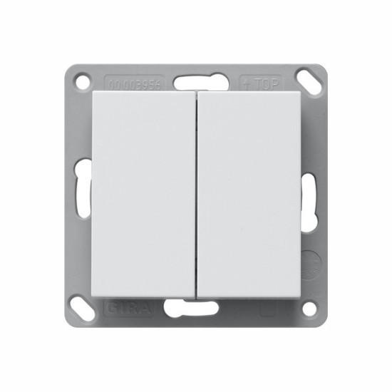 Gira 246227 Bluetooth Wandsender 2-fach System 55 Reinweiß m