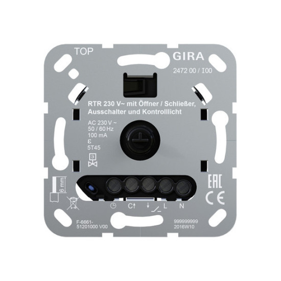 Gira 247200 RTR 230 V Öffür/Schließ. Aus + Kontroll Einsatz