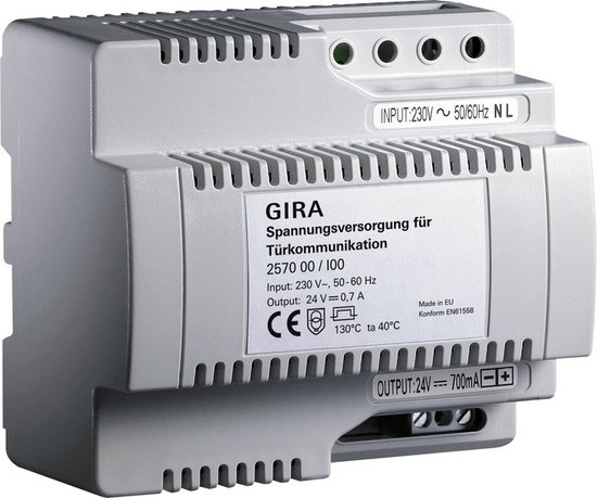 Gira 257000 Spannungsversorgung DC 24 V 700 mA REG Elektronik