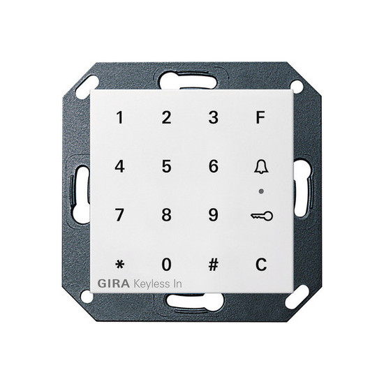 Gira 260527 Gira Keyless In Codetastatur System 55 Reinweiß m